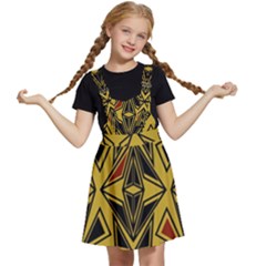 Abstract Pattern Geometric Backgrounds   Kids  Apron Dress by Eskimos