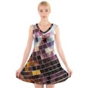 Funky Disco Ball V-Neck Sleeveless Dress View1