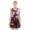 Funky Disco Ball V-Neck Sleeveless Dress View2