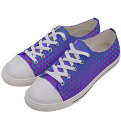 Hex Circle Points Vaporwave One Women s Low Top Canvas Sneakers by WetdryvacsLair