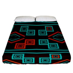 Abstract Pattern Geometric Backgrounds   Fitted Sheet (california King Size) by Eskimos