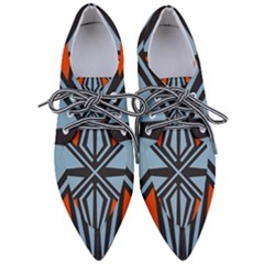 Abstract Geometric Design    Pointed Oxford Shoes by Eskimos