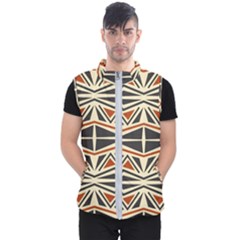 Abstract Geometric Design    Men s Puffer Vest by Eskimos