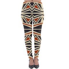 Abstract Geometric Design    Lightweight Velour Leggings by Eskimos