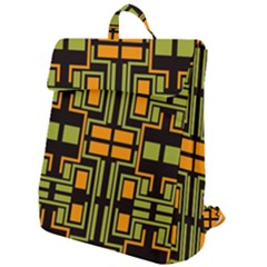 Abstract Geometric Design    Flap Top Backpack by Eskimos