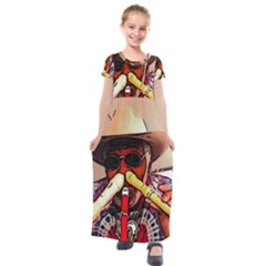 A7502d16-00ec-4c54-8555-4c8710408c05 Kids  Short Sleeve Maxi Dress by oneheartbeat