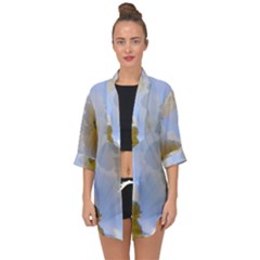 Triple Vision Open Front Chiffon Kimono by thedaffodilstore