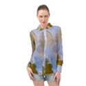 Triple Vision Long Sleeve Chiffon Shirt View1