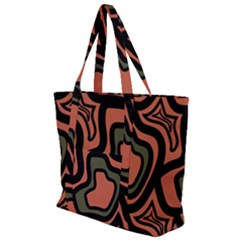 Abstract Pattern Geometric Backgrounds Zip Up Canvas Bag by Eskimos