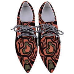 Abstract Pattern Geometric Backgrounds Pointed Oxford Shoes by Eskimos