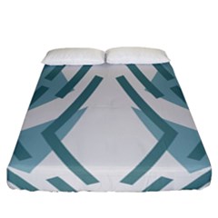 Abstract Pattern Geometric Backgrounds Fitted Sheet (california King Size) by Eskimos