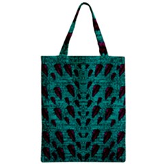 Leaves On Adorable Peaceful Captivating Shimmering Colors Zipper Classic Tote Bag by pepitasart