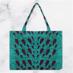 Leaves On Adorable Peaceful Captivating Shimmering Colors Medium Tote Bag by pepitasart