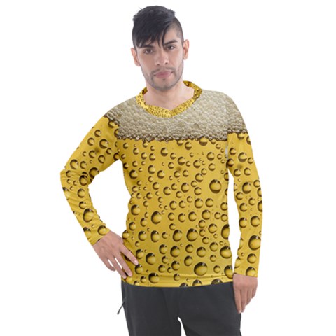 Beer Bubbles Men s Pique Long Sleeve Tee by Wegoenart