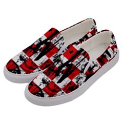 Emo Scene Graffiti Men s Canvas Slip Ons by ArtistRoseanneJones