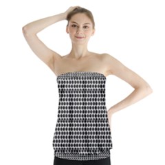 Diamond Pattern Strapless Top by Sparkle