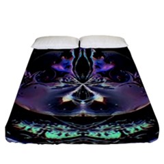 The High Priestess Card Fitted Sheet (california King Size) by MRNStudios