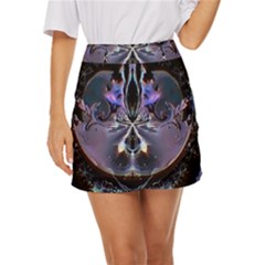 The High Priestess Card Mini Front Wrap Skirt by MRNStudios