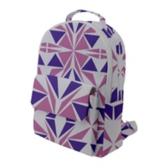 Abstract Pattern Geometric Backgrounds  Flap Pocket Backpack (large) by Eskimos