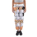 Cute-cat-kitten-cartoon-doodle-seamless-pattern Women s Jogger Sweatpants View1