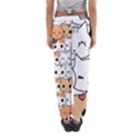 Cute-cat-kitten-cartoon-doodle-seamless-pattern Women s Jogger Sweatpants View2