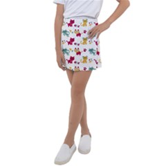 Pattern With Cute Cats Kids  Tennis Skirt by Jancukart