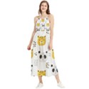 Seamless Pattern Cute Animals Boho Sleeveless Summer Dress View1