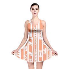 Tribal-pattern Reversible Skater Dress by Jancukart