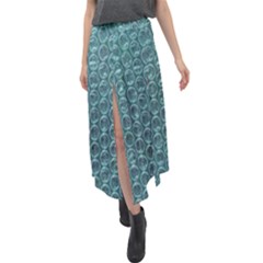 Bubble Wrap Velour Split Maxi Skirt by artworkshop