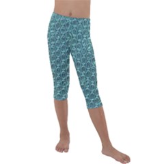 Bubble Wrap Kids  Lightweight Velour Capri Leggings  by artworkshop