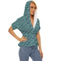 Bubble Wrap Lightweight Drawstring Hooded Top View3