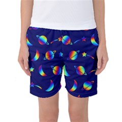 Space-pattern Colourful Women s Basketball Shorts by Jancukart