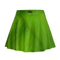 Banana Leaf Mini Flare Skirt by artworkshop