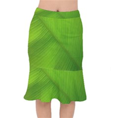 Banana Leaf Short Mermaid Skirt by artworkshop