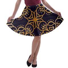 Muster A-line Skater Skirt by zappwaits