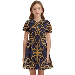 Muster Kids  Bow Tie Puff Sleeve Dress by zappwaits