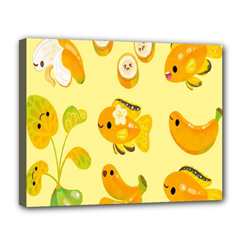 Banana Cichlid Canvas 14  X 11  (stretched) by artworkshop