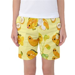 Banana Cichlid Women s Basketball Shorts by artworkshop