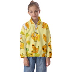 Banana Cichlid Kids  Half Zip Hoodie by artworkshop