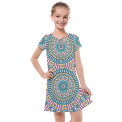 Mandala 01 Kids  Cross Web Dress by zappwaits