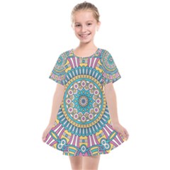 Mandala 01 Kids  Smock Dress by zappwaits