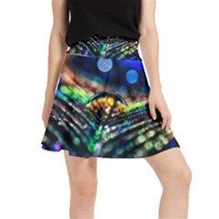 Peacock Feather Drop Waistband Skirt by artworkshop