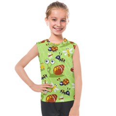 Little-animals-cartoon Kids  Mesh Tank Top by Jancukart