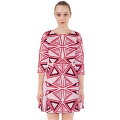 Abstract Pattern Geometric Backgrounds  Smock Dress by Eskimos