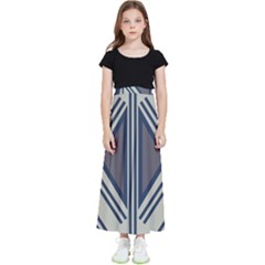 Abstract Pattern Geometric Backgrounds  Kids  Flared Maxi Skirt by Eskimos