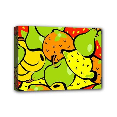 Fruit Food Wallpaper Mini Canvas 7  X 5  (stretched) by Dutashop