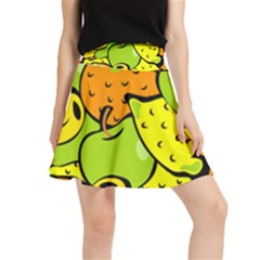 Fruit Food Wallpaper Waistband Skirt by Dutashop