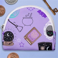 Pastel Goth Witch Purple Horseshoe Style Canvas Pouch by NerdySparkleGoth