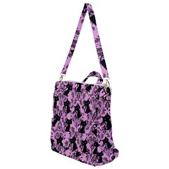 Pink Cats Crossbody Backpack by NerdySparkleGoth