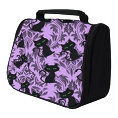 Purple Cats Full Print Travel Pouch (small) by NerdySparkleGoth